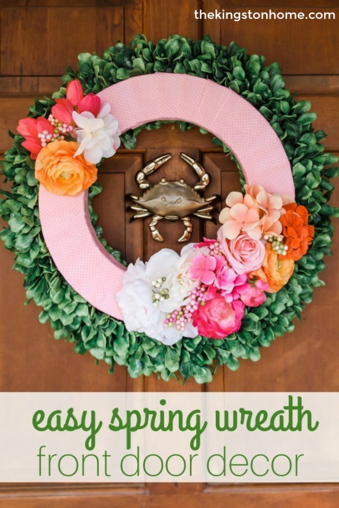 Easy Spring Wreath - The Kingston Home