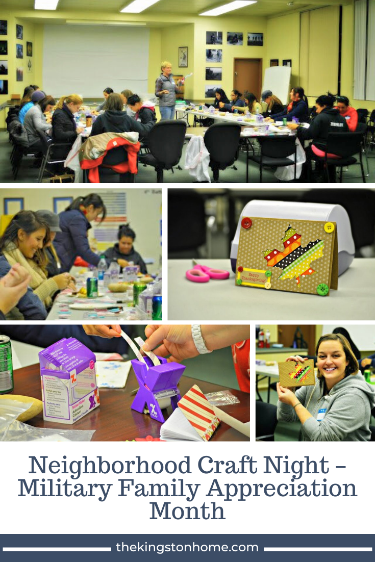 Neighborhood Craft Night – Military Family Appreciation Month - The Kingston Home
