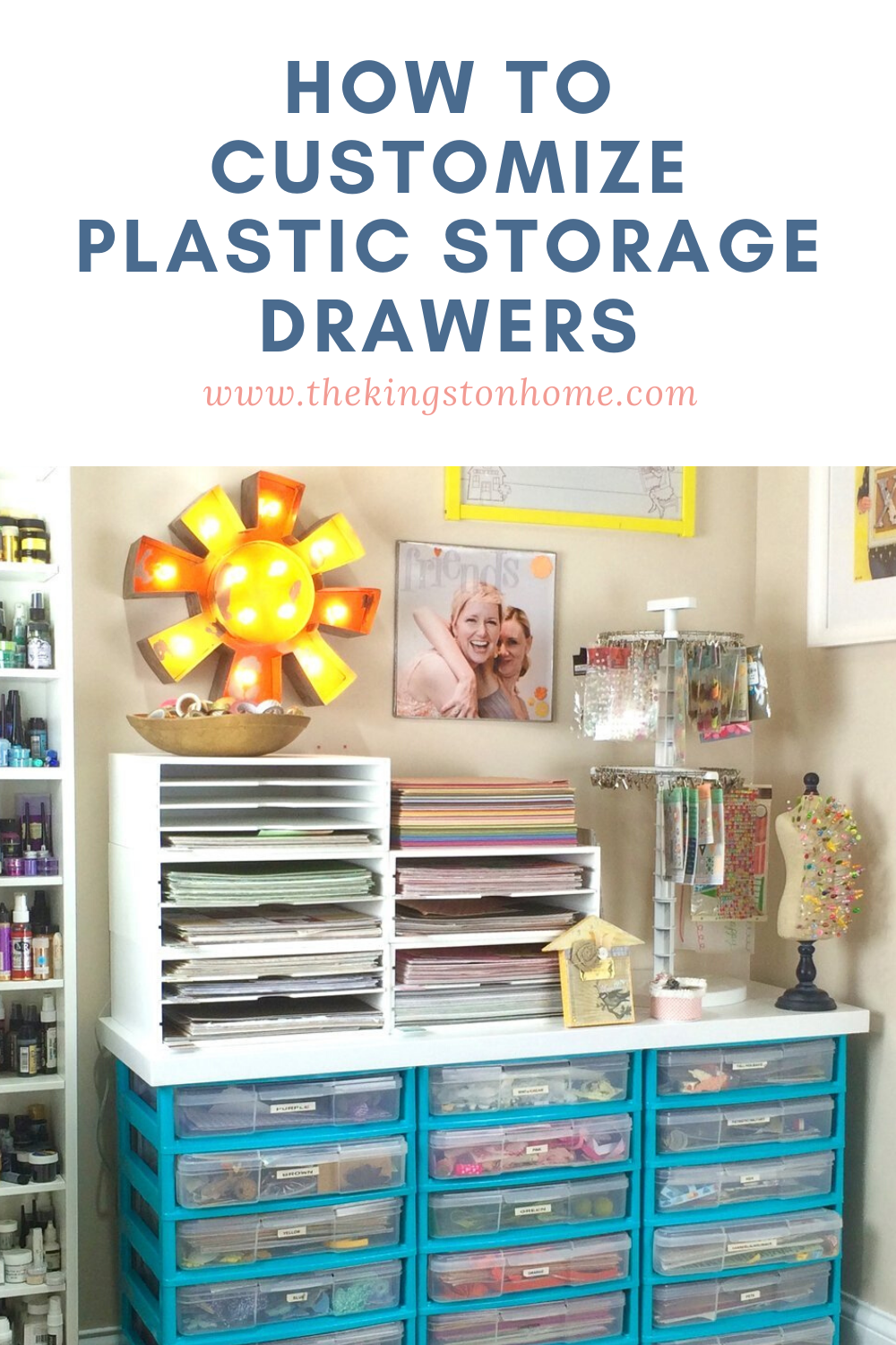 Best Spray Paint for Plastic: Customized Storage - The Kingston Home: Looking for the best spray paint for plastic? Then check out our number one recommendation, plus see our customized plastic storage project! via @craftykingstons