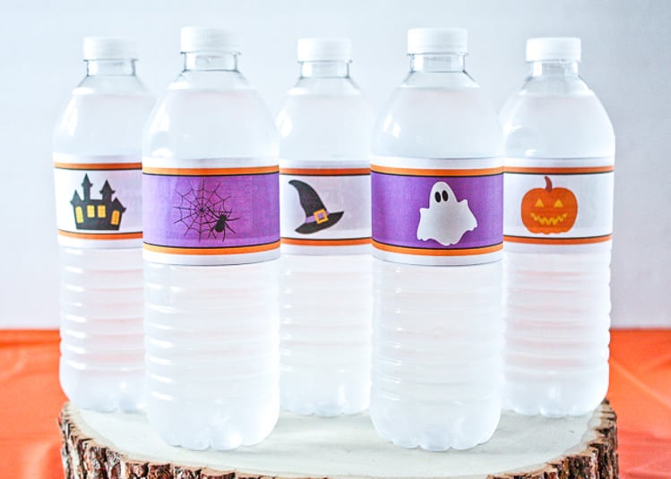 Halloween Water Bottle Printable by That's What Che Said