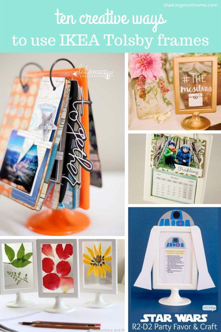 IKEA Hack – Ten Creative Ways to Use A Tolsby Frame - The Kingston Home: Everyone loves a good IKEA hack! Today, I am sharing 10 fun and unique ways that you can use one of IKEA's cheapest items - the .99 Tolsby Frame! via @craftykingstons