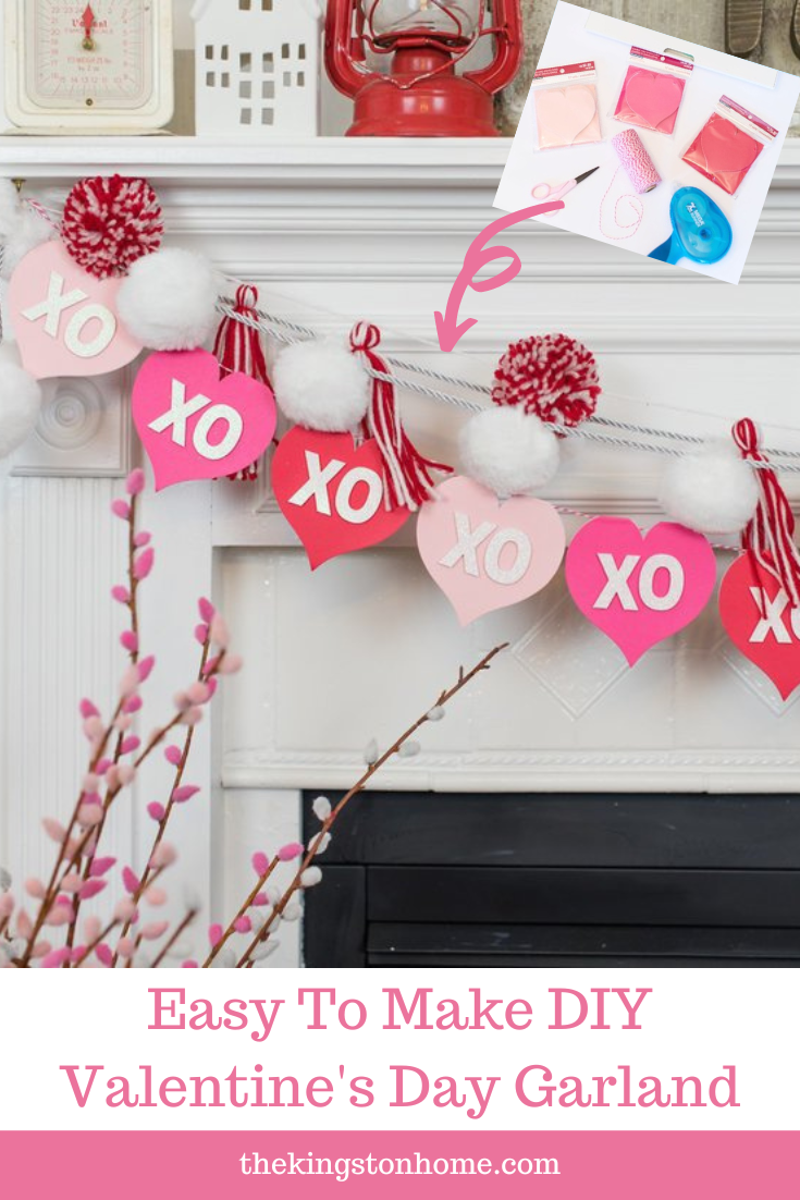 Valentine's Day Garland DIY - Easy Project - The Kingston Home