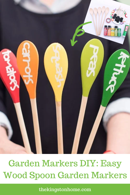 Garden Markers DIY Easy Wood Spoon Garden Markers - The Kingston Home