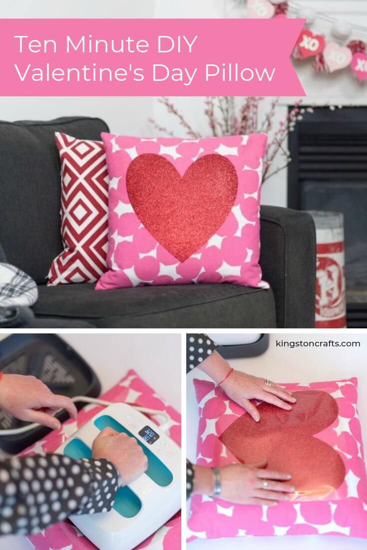 The Best 10 Minute DIY Valentine’s Day Accent Throw Pillow The