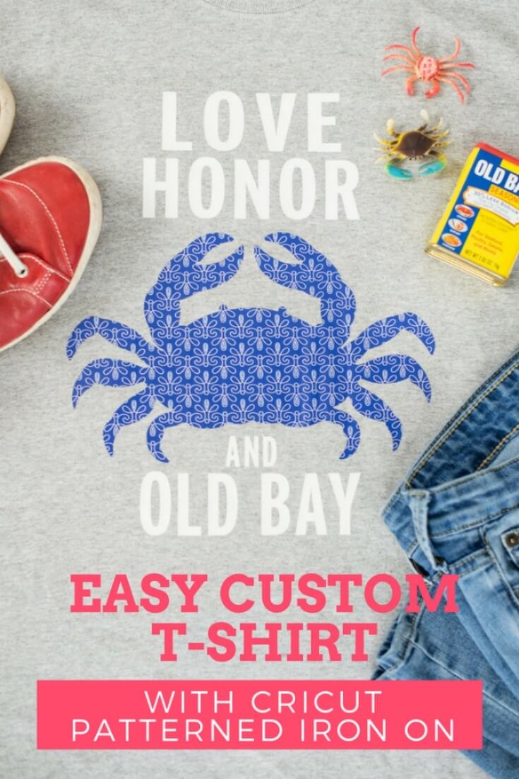 Easy Custom T-Shirt with Cricut Patterned Iron On - The Kingston Home: Hooray! Cricut has just released patterned iron on and my little customizing everything heart couldn't be happier! Today I'm going to share some tips and tricks for creating an easy custom t-shirt in just a few steps with the new Cricut Patterned Iron On. via @craftykingstons