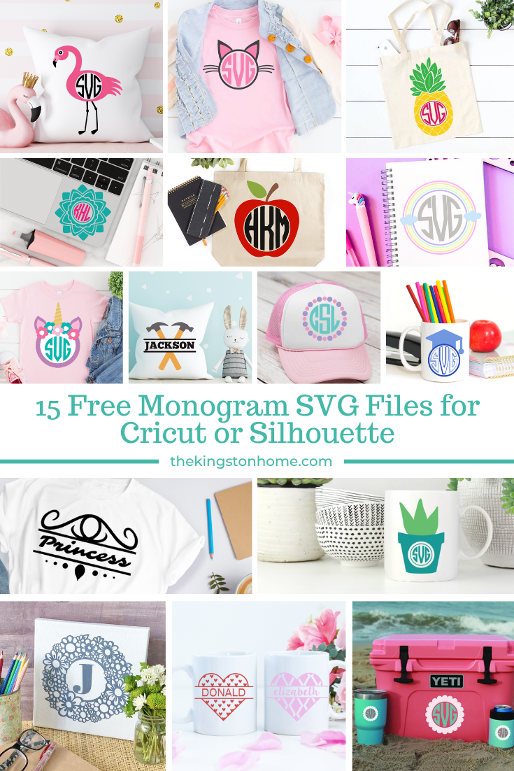 15 Free Monogram SVG Files For Cricut Or Silhouette - The Kingston Home