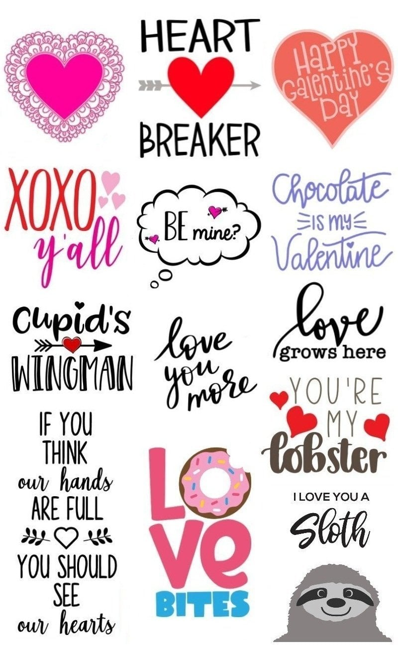 Valentine SVG Collage