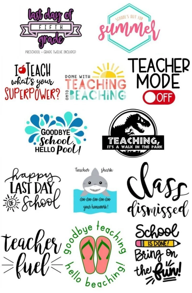 Last Day Of School SVG Collage