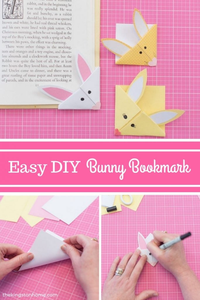 diy bunny bookmarks
