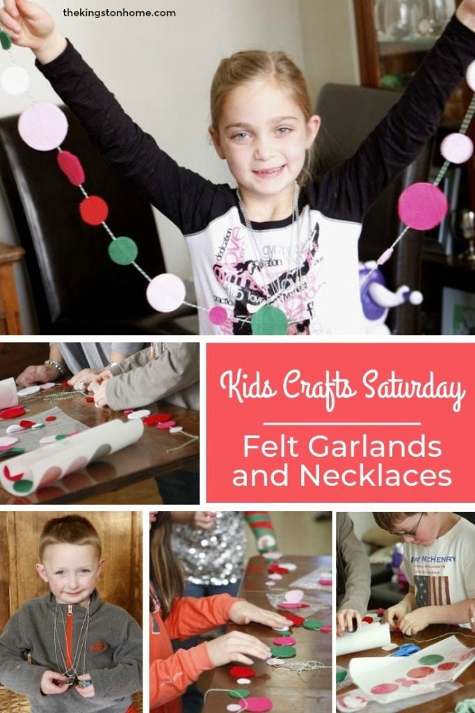 Kids Crafts Saturday – Felt Garlands and Necklaces - The Kingston Home