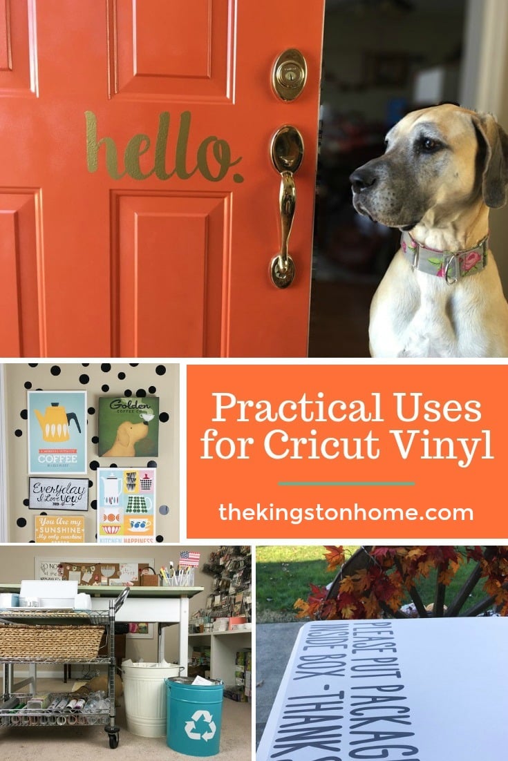 Practical Uses for Cricut Vinyl - The Kingston Home: Cricut Vinyl is not just for craft projects! Check out these fun, simple, and practical ways to use Cricut Vinyl all around your home! via @craftykingstons