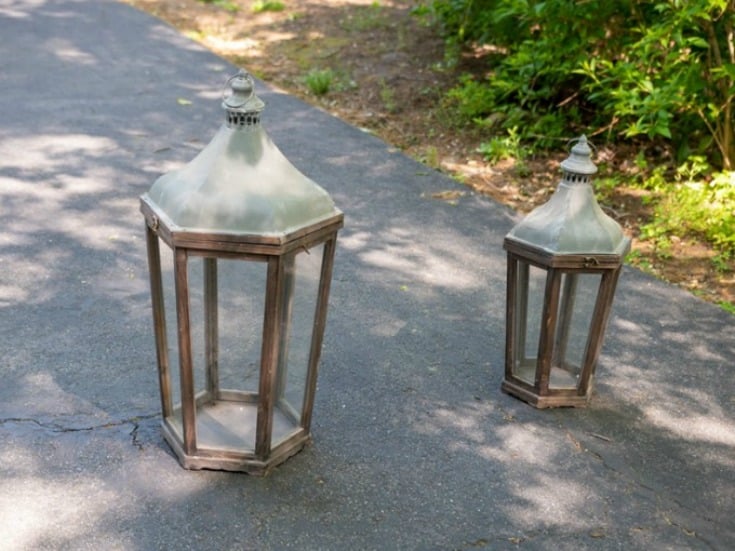 farmhouse wood lanterns