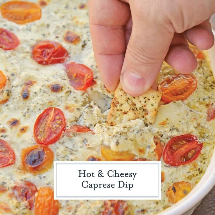 Hot Caprese Dip by Savory Experiments