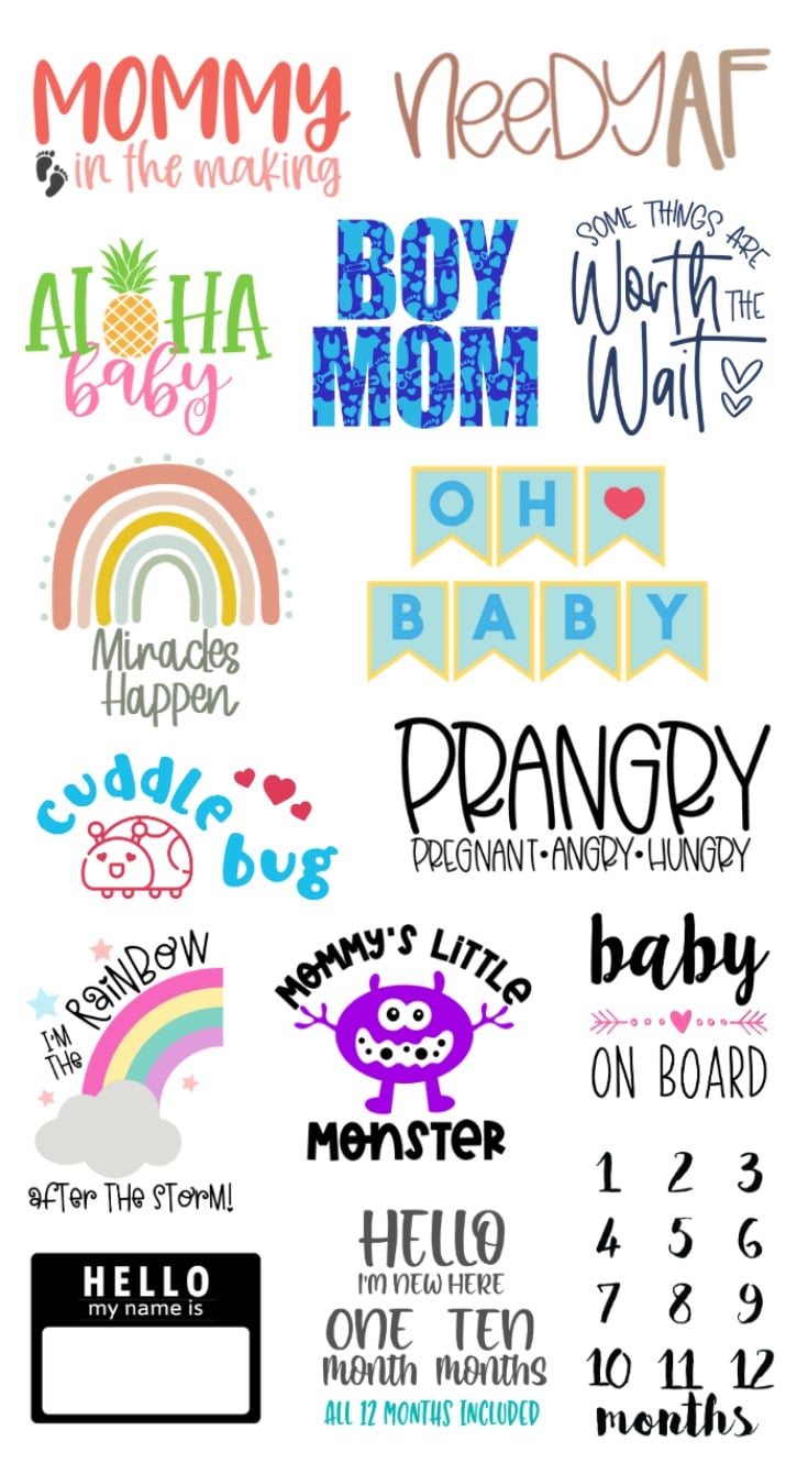 Free New Baby Svg Files