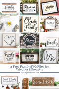 14 Free Family SVG Files for Cricut or Silhouette - The Kingston Home