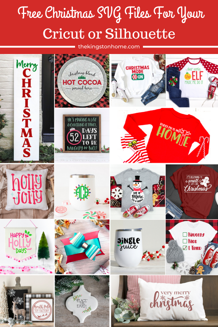 Free Christmas Svg Files For Your Cricut Or Silhouette The Kingston Home