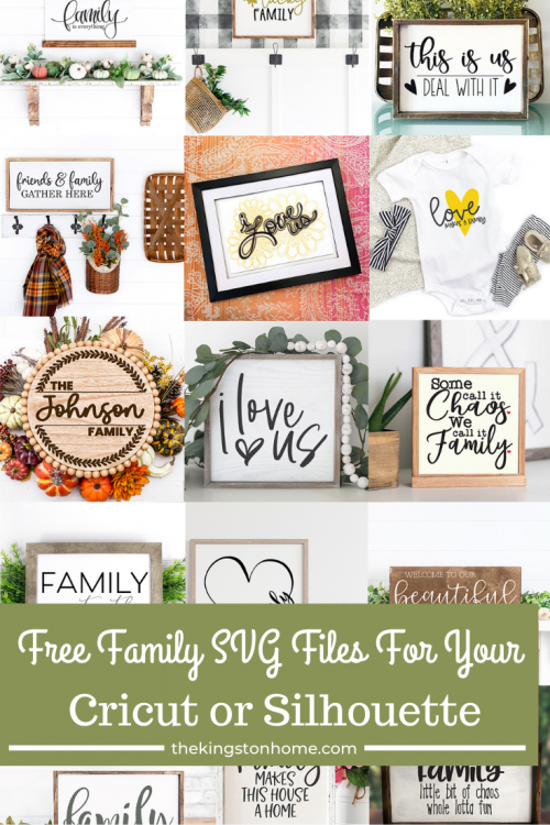 Free Family SVG Files For Your Cricut or Silhouette