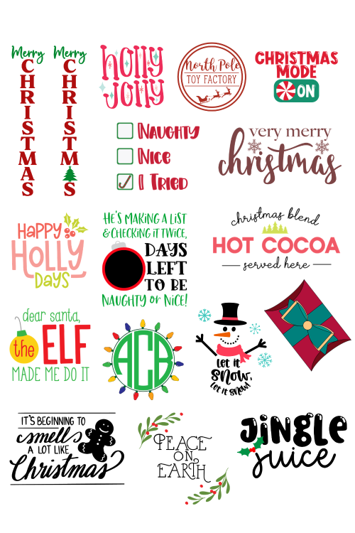 Free Christmas SVG Files For Your Die Cutting Machine - The Kingston Home