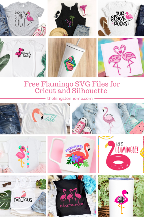 Free Flamingo SVG Files for Cricut and Silhouette - The Kingston Home