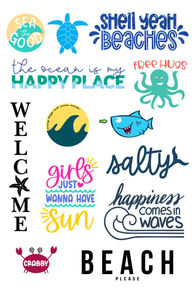 Beach SVG Collage