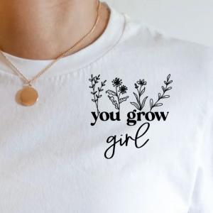 free plant svg files you grow girl by Brooklyn Berry Designs