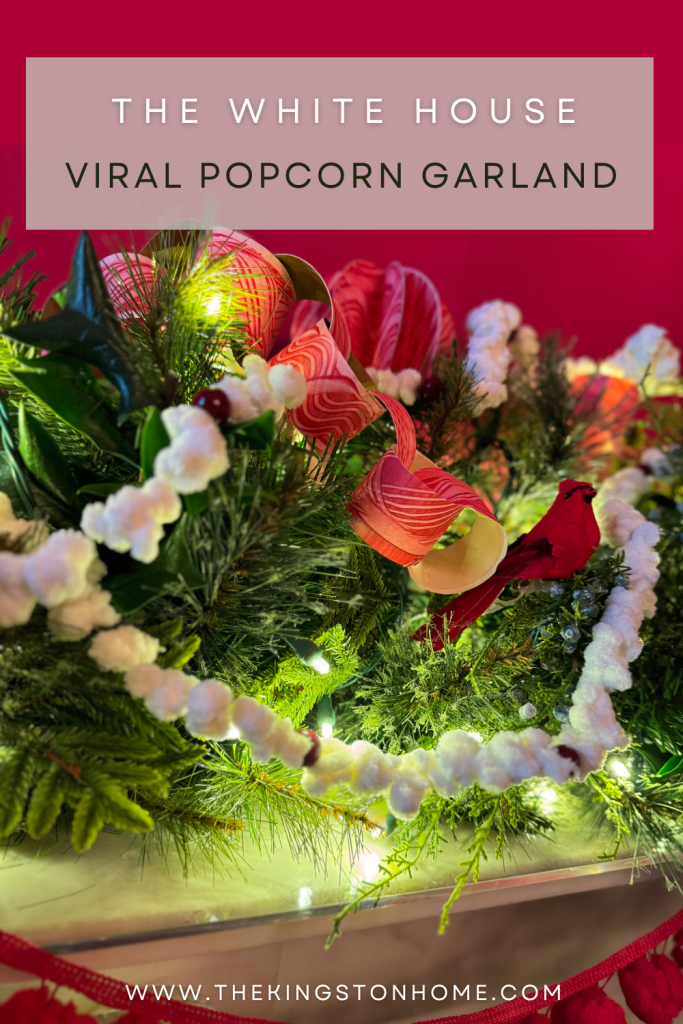 How to Make a Faux Popcorn Garland for Christmas
