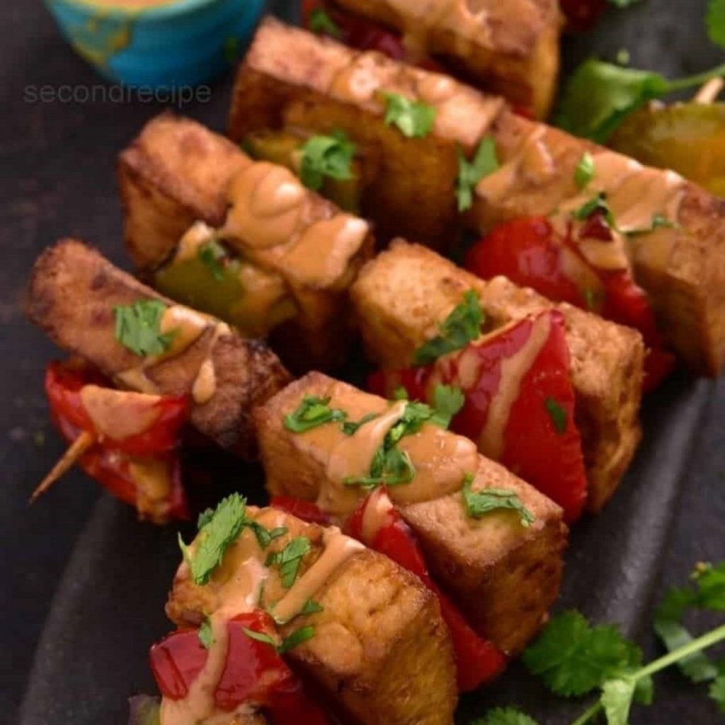 Air Fryer Satay Tofu by Secondrecipe