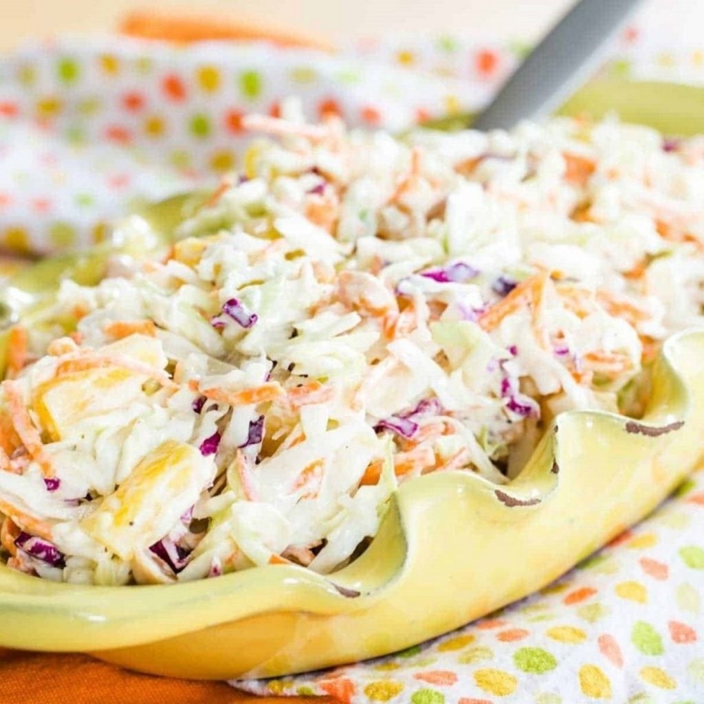 Hawaiian Pineapple Coleslaw by Cupcakes & Kale Chips