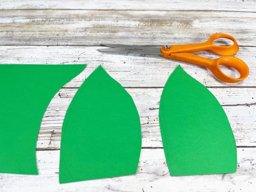 leaves cut out of green paper