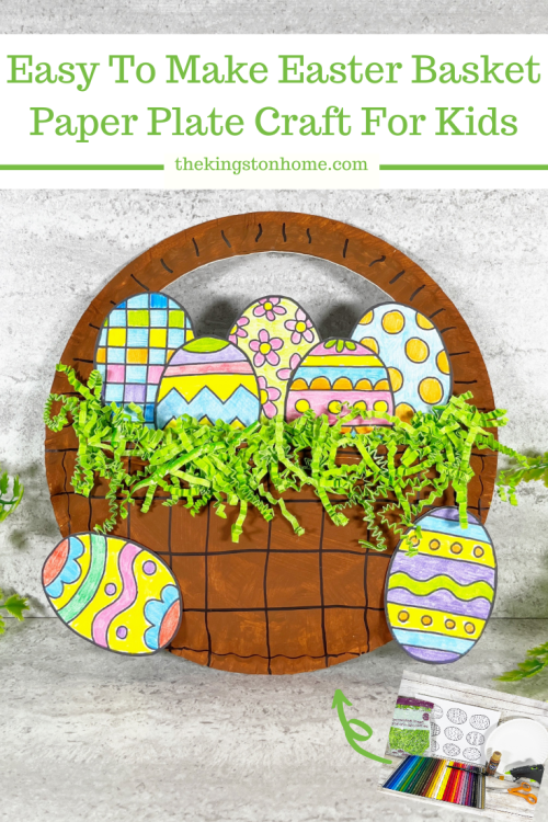 Easy To Make Easter Basket Paper Plate Craft For Kids - The Kingston Home